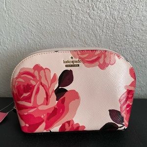 NWT Kate Spade Rose Cosmetic Bag